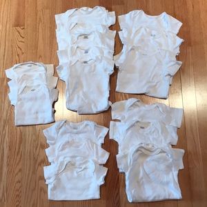 White Onesie Bundle (short sleeve)